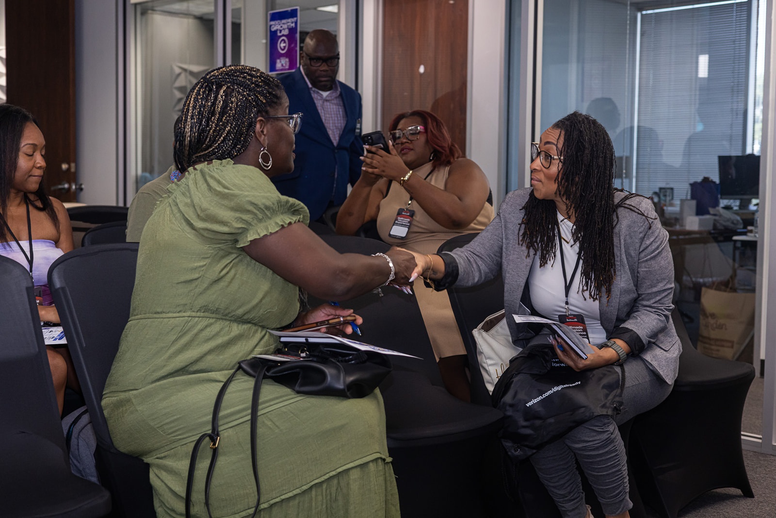Attendees connecting during the September 19 Self-Made Houston Business Brunch & Growth Labs